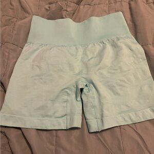 Light Green High-Waisted Women's Shorts